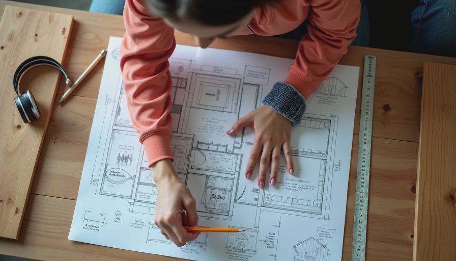 Visual context for how to build a treehouse