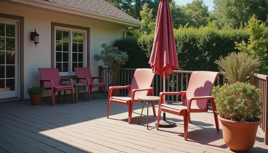 Illustration for aluminum patio furniture