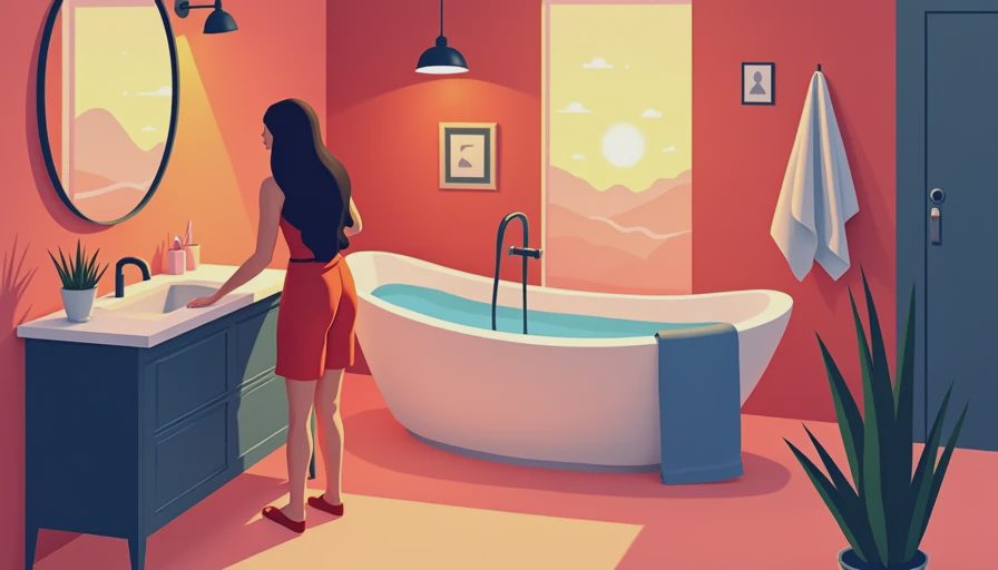 Visual context for shower lamp