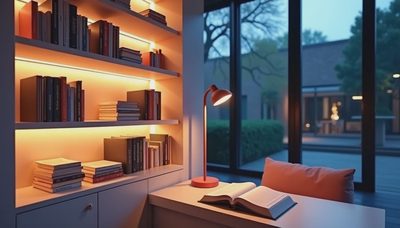 Bookcase Lighting Ideas for a Softer, Finished Room