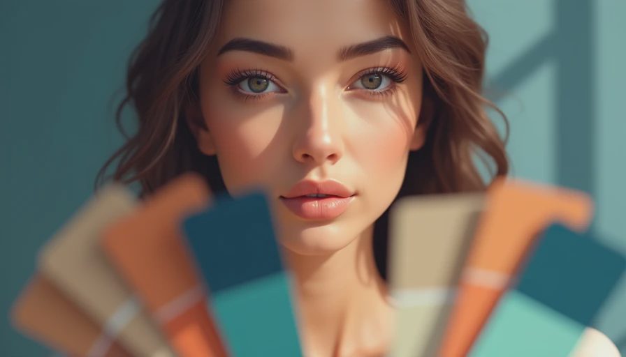 Visual context for colors with brown