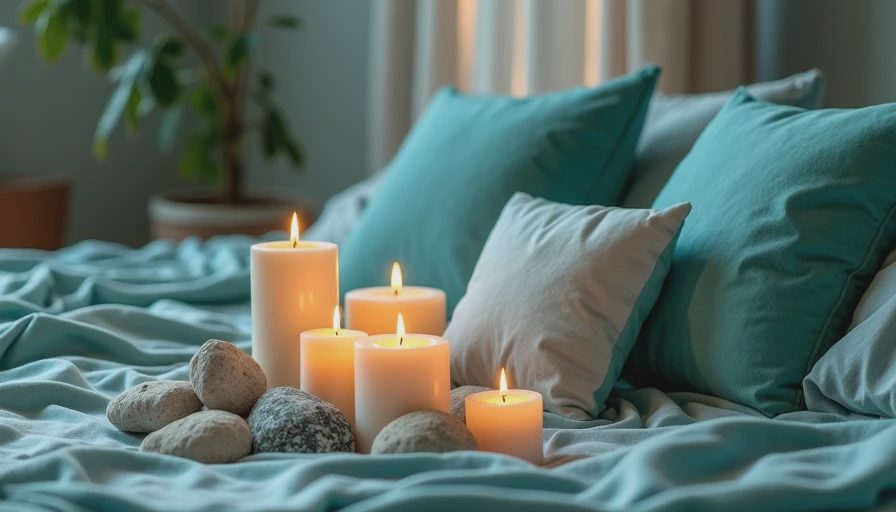Visual context for calming colors