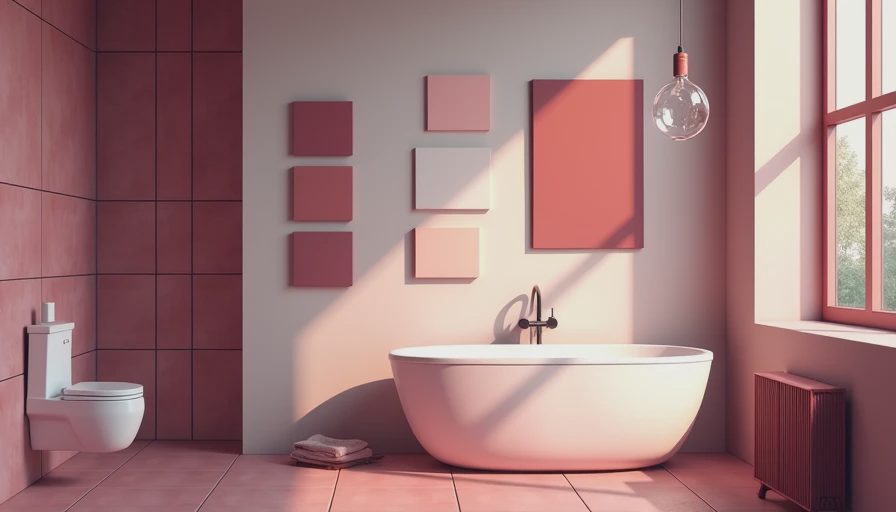 Visual context for bathroom paint colors