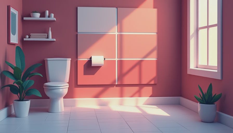 Illustration for bathroom paint colors